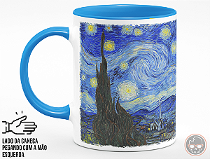 Caneca A Noite Estrelada, 1889 de Vincent Van Gogh + Porta Caneca Grátis