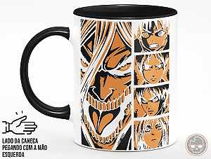 Caneca Attack on Titan + Porta Caneca Grátis