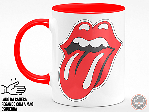 Caneca The Rolling Stones + Porta Caneca Grátis