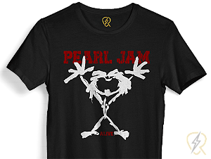 Camiseta Pearl Jam Alive malha 100% ALGODÃO Fio 30.1 Penteado