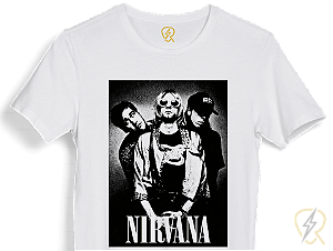 Camiseta MÚSICA Nirvana malha 100% ALGODÃO Fio 30.1 Penteado