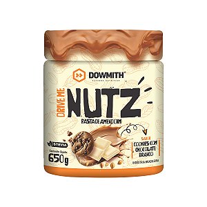 Pasta de Amendoim Drive Me Nutz Cookies com Chocolate Branco