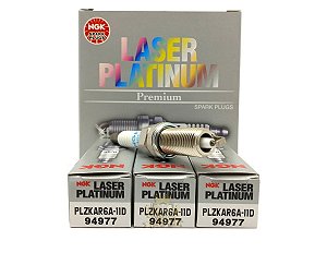 DUPLICADO - NGK PLZKAR6A11D VELA DE IGNIÇÃO LASER PLATINUM 3 VELAS NISSAN MARCH VERSA 1.0 12V 3 CILINDROS