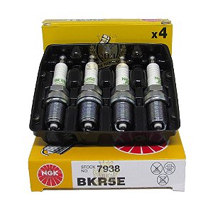 NGK BKR5E VELA DE IGNIÇÃO 4 VELAS