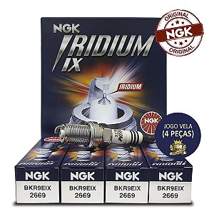 NGK BKR9EIX VELA DE IGNIÇÃO IRIDIUM IX 4 VELAS