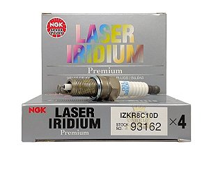 NGK ILZKR7E10DG VELA DE IGNIÇÃO LASER IRIDIUM 3 VELAS - Rei NGK ILZKR7E10DG VELA DE IGNIÇÃO LASER IRIDIUM 3 VELAS - Rei
