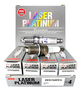 NGK PFR7S8EG VELA DE IGNIÇÃO LASER PLATINUM 4 VELAS