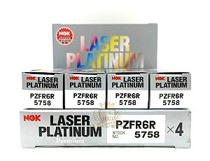 NGK PZFR6R VELA DE IGNIÇÃO  LASER PLATINUM 4 VELAS