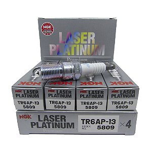 NGK TR6AP13 VELA DE IGNIÇÃO  LASER PLATINUM 4 VELAS