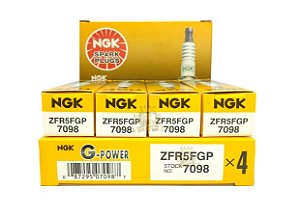 NGK ZFR5FGP VELA DE IGNIÇÃO PLATINUM GPOWER 4 VELAS