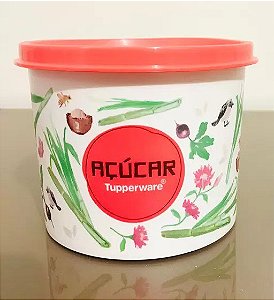Tupperware Redondinha Floral Açúcar 400g