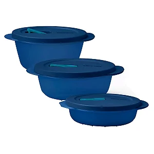 Tupperware  kit Tigelas mini Cristalwave Geração II 3 peças