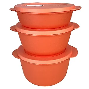 Tupperware kit Tigelas Cristalwave 3 peças