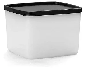 Tupperware Jeitoso 800ml Preto Translúcido
