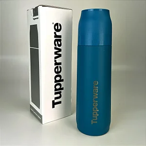 Tupperware Garrafa Térmica Tup 520ml Inox Azul Mistério