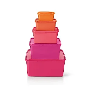 Tupperware kit Basic Line 5 peças Verão