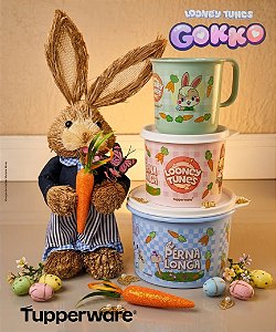 Tupperware kit Looney Tunes Páscoa 3 peças