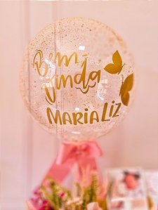 Balão Bubble Bem-Vinda ou Bem-Vindo