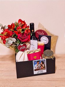 Box Vinho com Flores