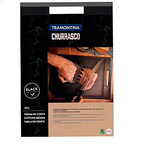 Tabua de Corte Tramontina Black Para Churrasco - 43x30