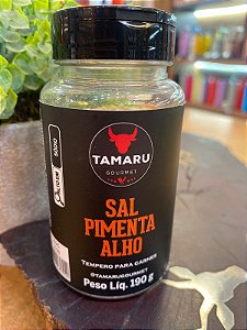 SAL DE PARRILLA COM PIMENTA E ALHO TAMARU GOURMET