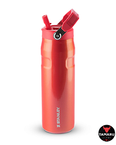 GARRAFA AERO STRAW RED CARNAVAL VERMELHA 710ML STANLEY 8455