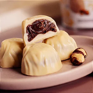 BOMBOM CHOCOLATE BRANCO Haoma (STEVIA) - 80G