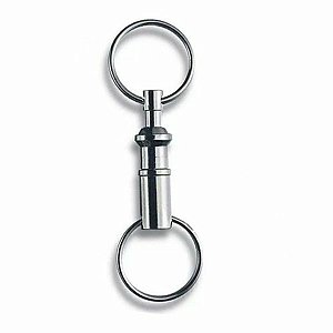 Chaveiro Victorinox niquelado c/ 2 argolas 4.1835