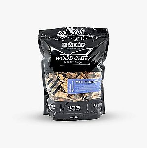 Wood Chips para defumação - Mix parrillero 1kg