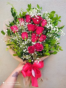 ramalhete 12 rosas