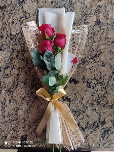 ramalhete 3 rosas