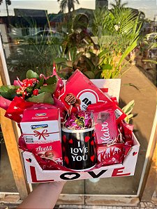 cesta amor com caneca