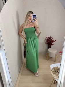 VESTIDO LONGO LASTEX