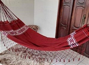 Rede de Dormir Casal Pernambucana Vermelha