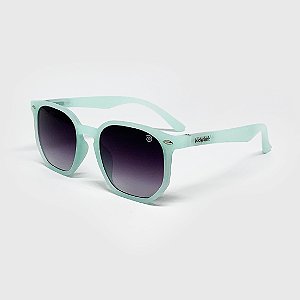 Óculos de Sol Infantil Acetato com Proteção UV400 Teen Hexagonal Acqua