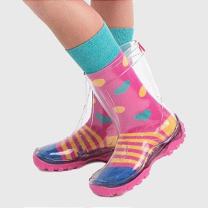 galocha kidsplash transparente