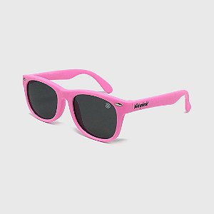 Óculos de Sol Infantil Flexível com Lente Polarizada e Proteção UV400 Rosa Claro