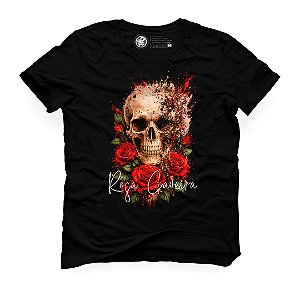 Camiseta Rosa Caveira