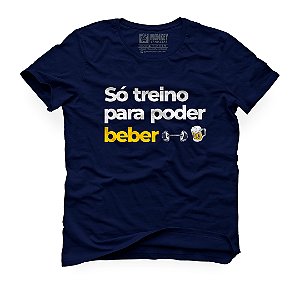 Camiseta Só Treino para Beber