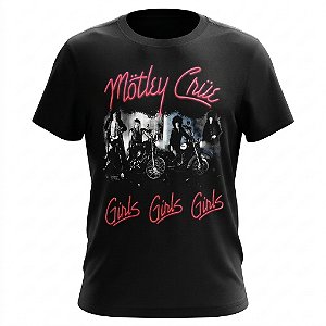Camiseta Mötley Crüe - Girls Girls Girls
