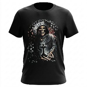 Camiseta Skull - Relógio