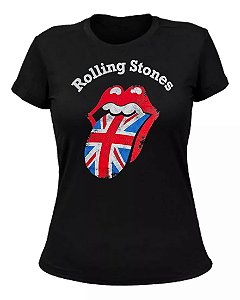 Rolling Stones - Flag Classic Logo - Baby Look