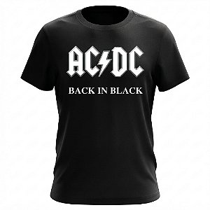 Camiseta AC/DC - Back In Black - Baby Look