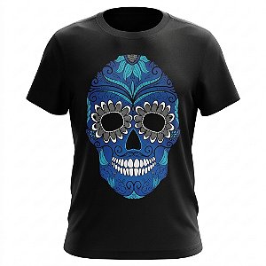 Camiseta Skull - Caveira Mexicana - Dia Dos Mortos