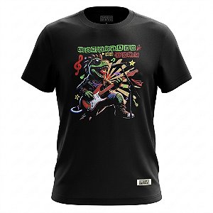 Camiseta Infantil Dino Rock - Consulado do Rock