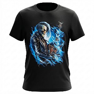 Camiseta Caveira - Skull Guitar