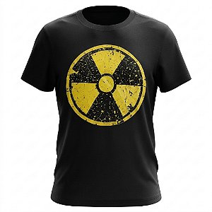 Camiseta Símbolo Radioatividade - Máteria Radioativa