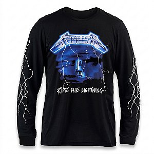 Camiseta Metallica - Ride The Lightning - Manga Longa