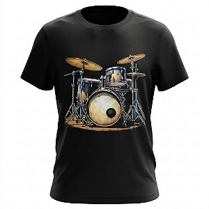 Camiseta Instrumentos - Bateria Retrô