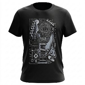 Camiseta Instrumentos - Guitarra Desmontada
